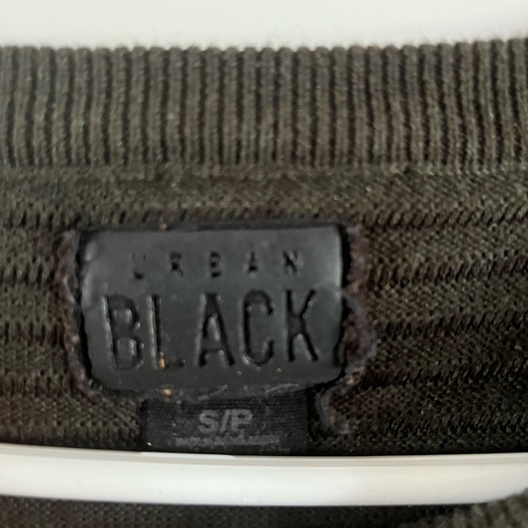 Assymetrical Olive/Black Sweater - Picture 3 of 3